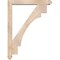 Ekena Millwork Merced Arts and Crafts Smooth Bracket w/ Offset Brace, Douglas Fir, 5 1/2"W x 36"D x 48"H BKT0604X36X48MRC03SDF - alternate 2